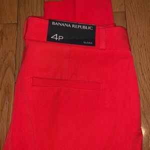 Banana Republic Sloan Pants, Red
